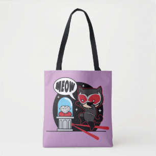 Tote Bag Chibi Catwoman vole un diamant