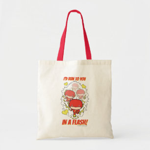 Tote Bag Chibi Flash - I'd Run To You In A Flash Valentine