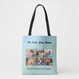 Tote Bag Chic Aqua Nana 6-Photos de Famille