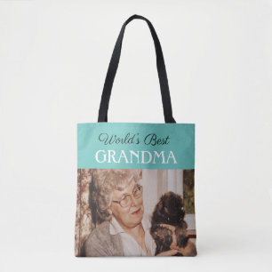 Tote Bag Chic Blue Green World - Meilleure photo personnali