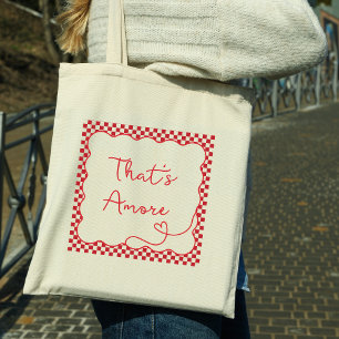 Tote Bag Chic 'That's Amore' Italien-Theme Personnalisable