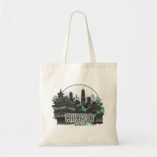 Tote Bag Chicago City Illinois USA