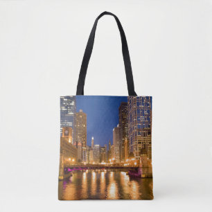 Tote Bag Chicago, Illinois, Skyline et Chicago River
