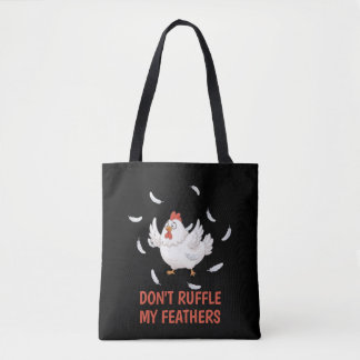 Tote Bag Chicken Feathers