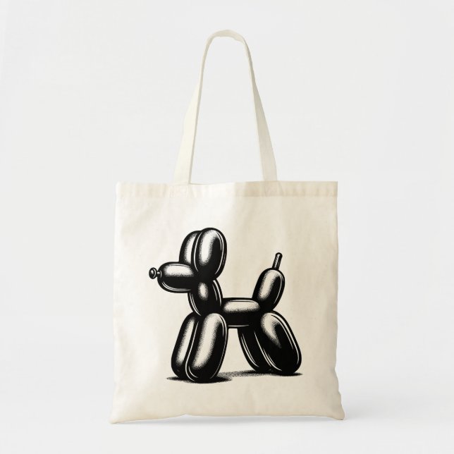 Tote Bag Chien à ballon (Devant)