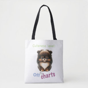 Tote Bag Chien Animaux de compagnie niveau mignon adorable 