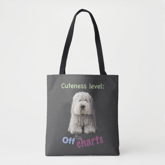 Tote Bag Chien Animaux de compagnie niveau mignon adorable  (Devant)