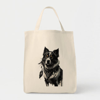 Tote Bag chien, attrapeur de rêves, amulet, talisman,