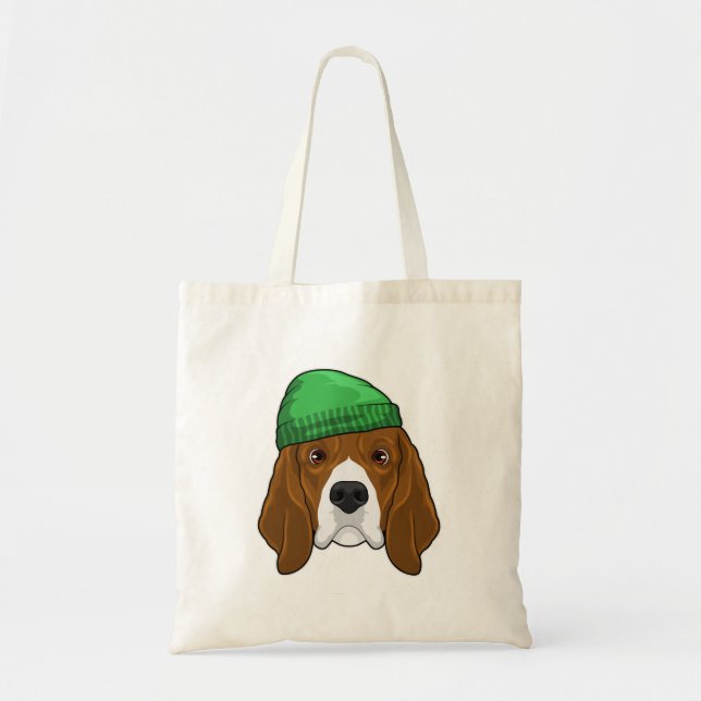 Tote Bag Chien avec Beanie (Devant)