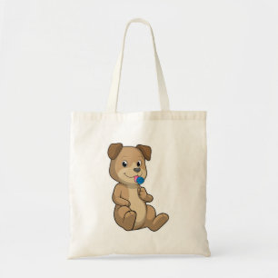 Tote Bag Chien avec sucré Lollipop