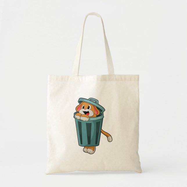 Tote Bag Chien avec Trashcan (Devant)