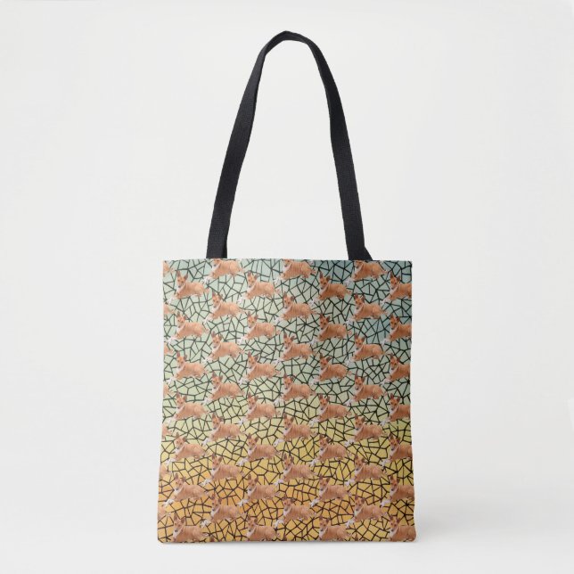 Tote Bag Chien Basenji élégant  (Devant)