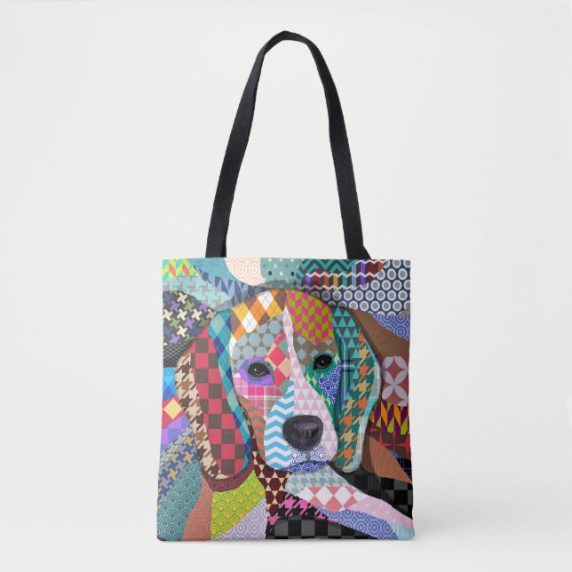 Tote Bag Chien beagle 161 (Devant)