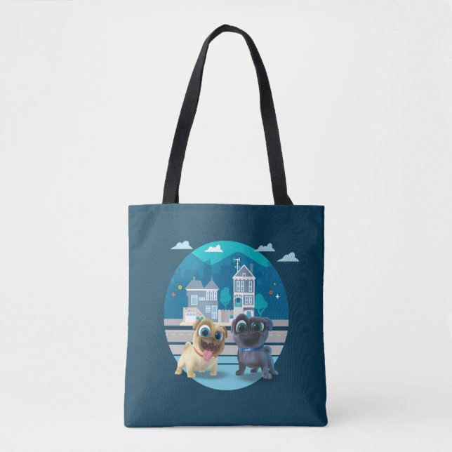 Tote Bag Chien Chien Pal | Laisser la mission commencer (Devant)