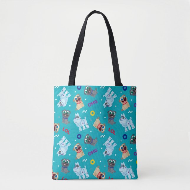 Tote Bag Chien Chien Pal | OMG LOL Motif (Devant)