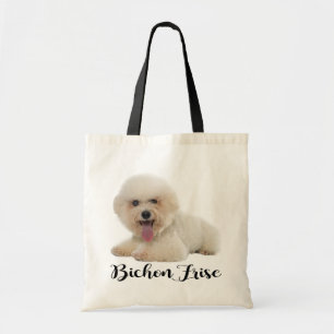 Tote Bag Chien chiot blanc de la levure de Bichon Amour noi