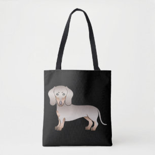 Tote Bag Chien Dachshund à poils courts Isabella et Tan - N