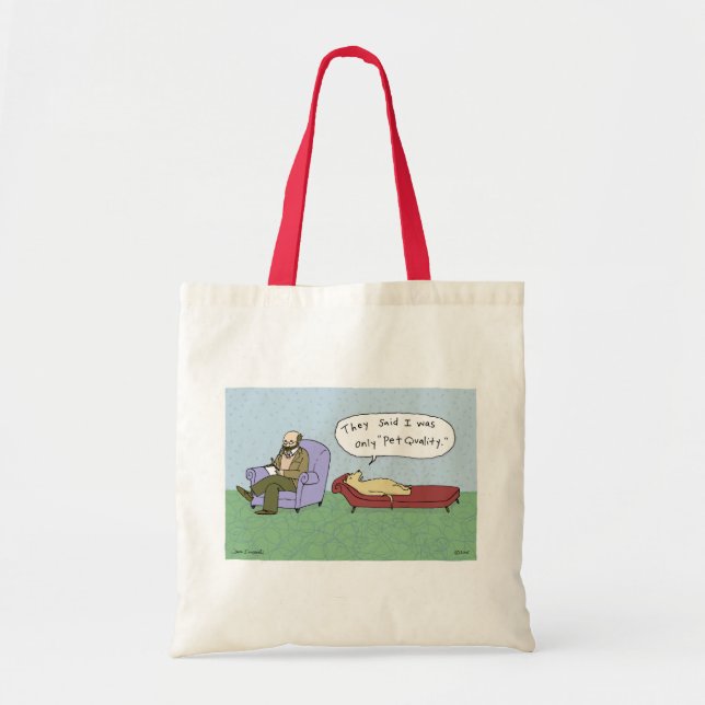 Tote Bag Chien dans la bande dessinée de thérapie (Devant)