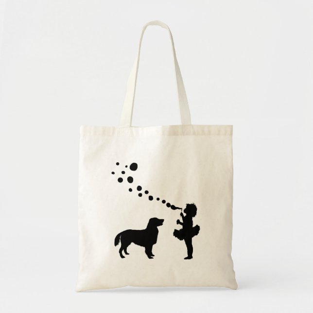 Tote Bag Chien d'arrêt Plat-Enduit (Devant)