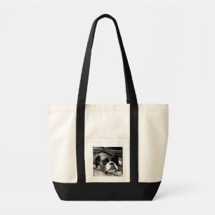 Tote Bag Chien de boxe sur Windows sill itcna
