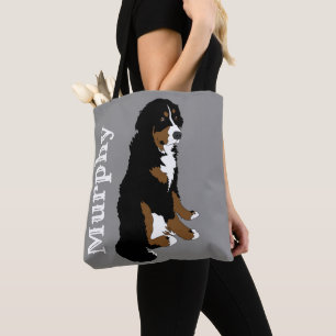 Tote Bag Chien de montagne bernois personnalisable