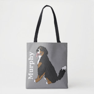 Tote Bag Chien de montagne bernois personnalisable  