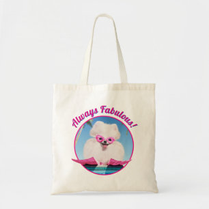 Tote Bag Chien De Piscine En Palmes