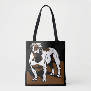 Tote Bag Chien de taureaux anglais de taille victorienne su