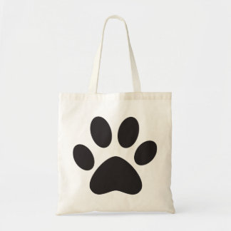 Tote Bag Chien Empreinte de patte Chat Animal Animaux Pied