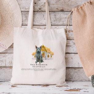 Tote Bag Chien en aquarelle Thai Ridgeback