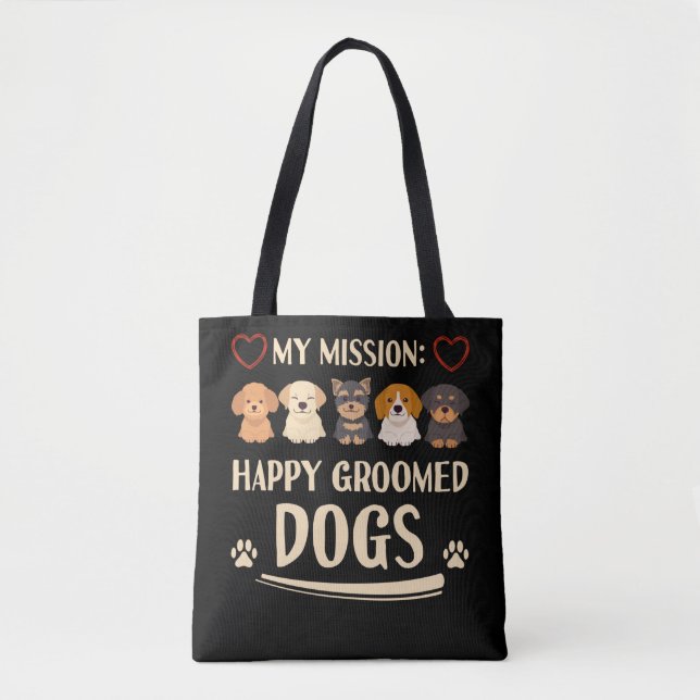 Tote Bag Chien Grooming Looming Animaux Chien Groomer (Devant)