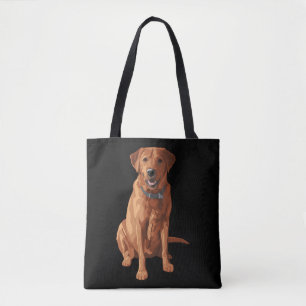 Tote Bag Chien jaune rouge de Fox labrador retriever