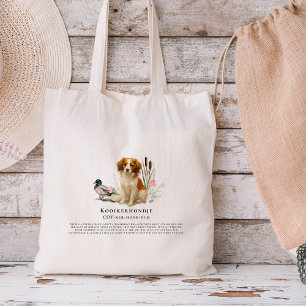 Tote Bag Chien Kooikerhondje aquarelle 