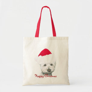 Tote Bag Chien mignon de Westie de Noël