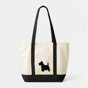 Tote Bag Chien noir mignon de Scottie de Terrier d'écossai