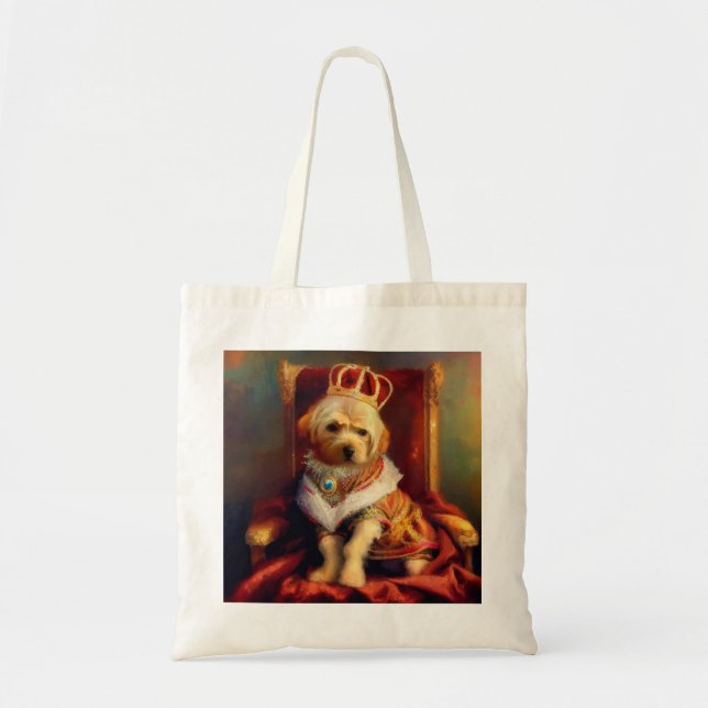 Tote Bag Chien Renaissance King (Devant)