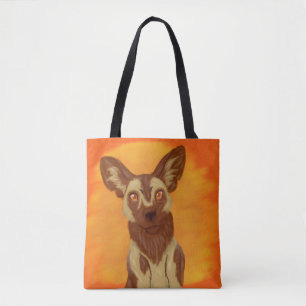 Tote Bag Chien sauvage africain
