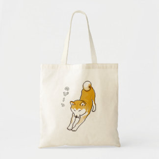 Tote Bag Chien Shiba Inu ayant un Pixelart Stretch