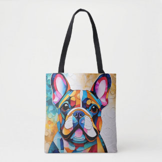 Tote Bag Chien-taureau français mignon "Frenchie" Fourre-to