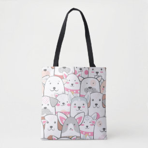 Tote Bag Chiens de Doodle mignons