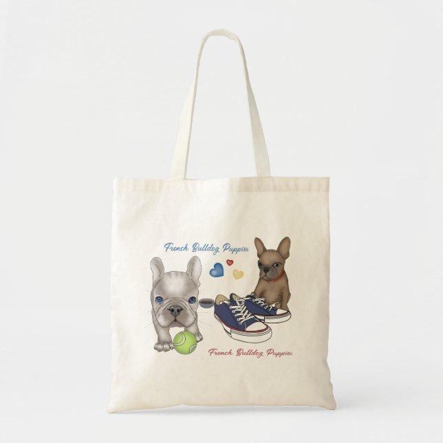 Tote Bag Chiens de taureau français (Devant)