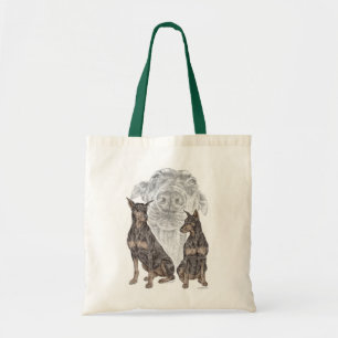 Tote Bag Chiens noirs Doberman