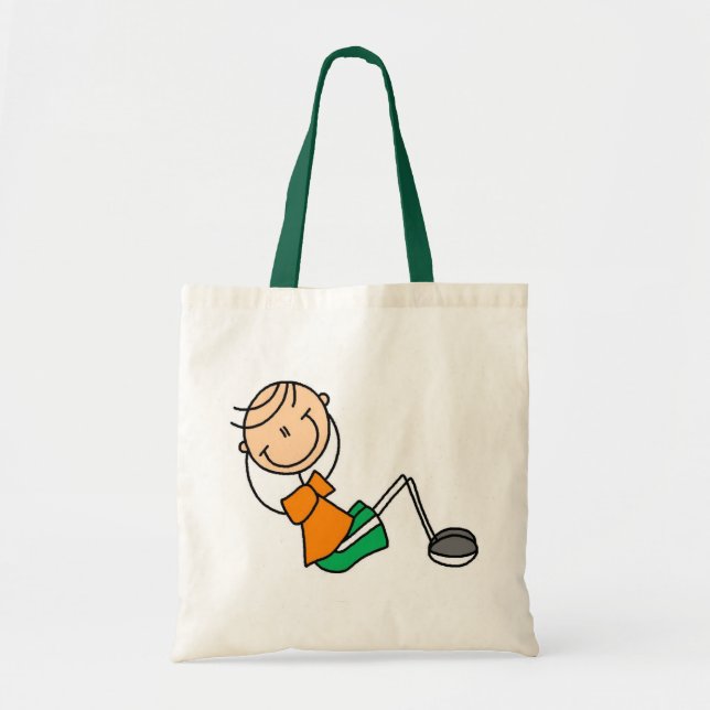 Tote Bag Chiffre de bâton exerçant le T-shirts et les (Devant)