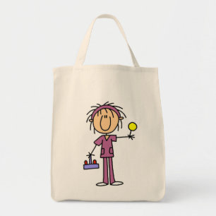Tote Bag Chiffre infirmière de bâton avec des T-shirts et