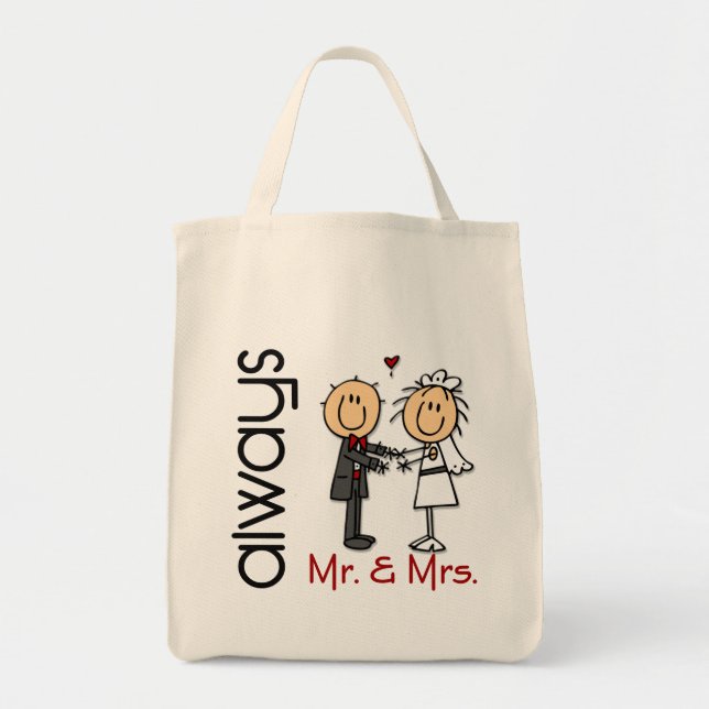 Tote Bag Chiffre M. et Mme Always de bâton de couples de (Devant)