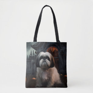 Tote Bag Chih Tzu Halloween effraie
