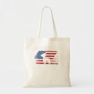 Tote Bag Chihuahua Chien américain Drapeau rétro Chien Silh