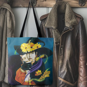 Tote Bag Chihuahua Chien sorcière Halloween