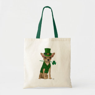 Tote Bag Chihuahua Leprechaun