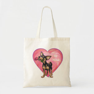 Tote Bag Chihuahua Saint-Valentin